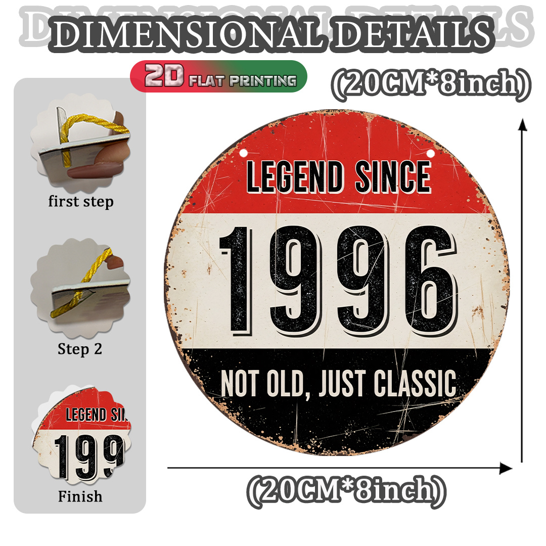 2D Flat, 1pc 1996 Vintage Alum - Vintage Collectible Plates recension och pris
