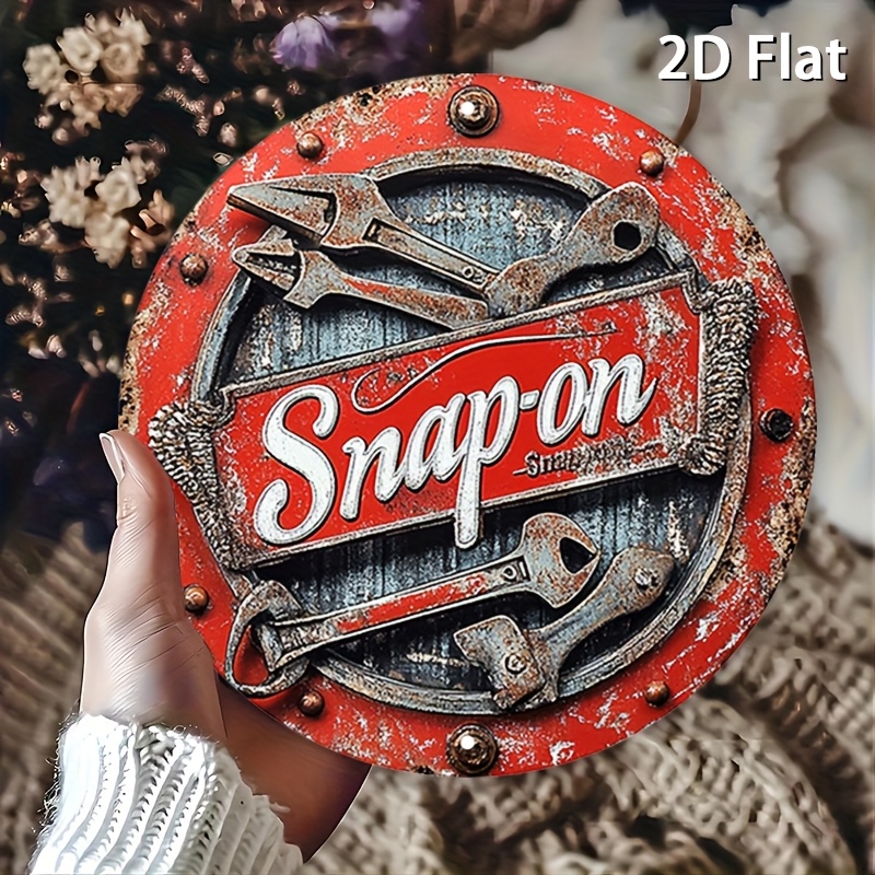 2D Flat 1pc Vintage Metal Sign - Vintage Collectible Plates recension och pris