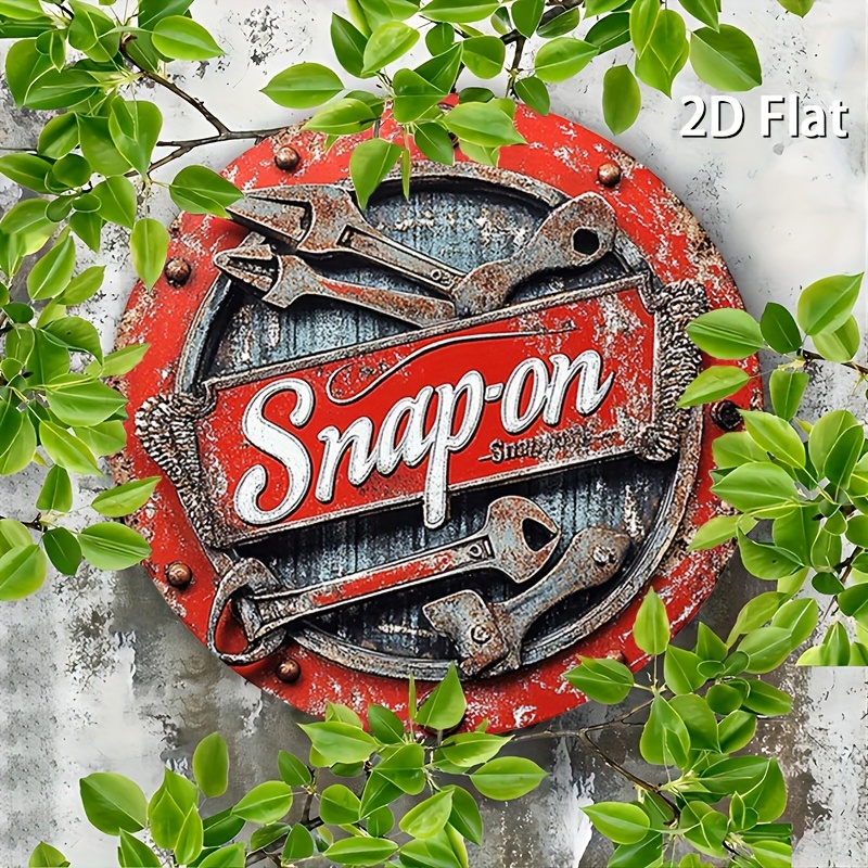 2D Flat 1pc Vintage Metal Sign - Vintage Collectible Plates recension och pris