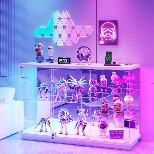 RGB Glass Display Cabinet with - Collectible & Vintage Dolls For Wedding recension och pris