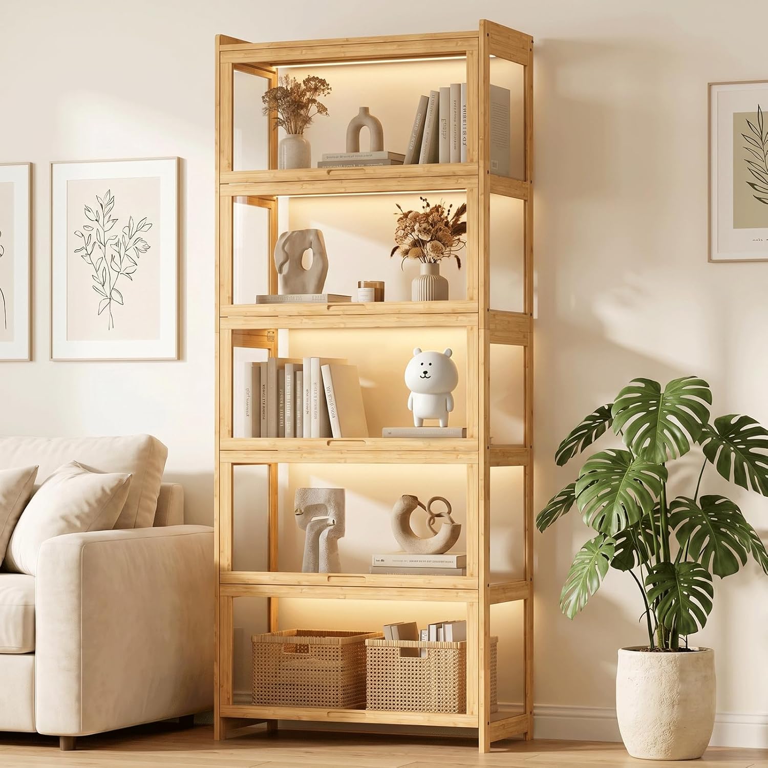 Display Cabinet with Acrylic D - Collectible & Vintage Dolls For Wedding recension och pris