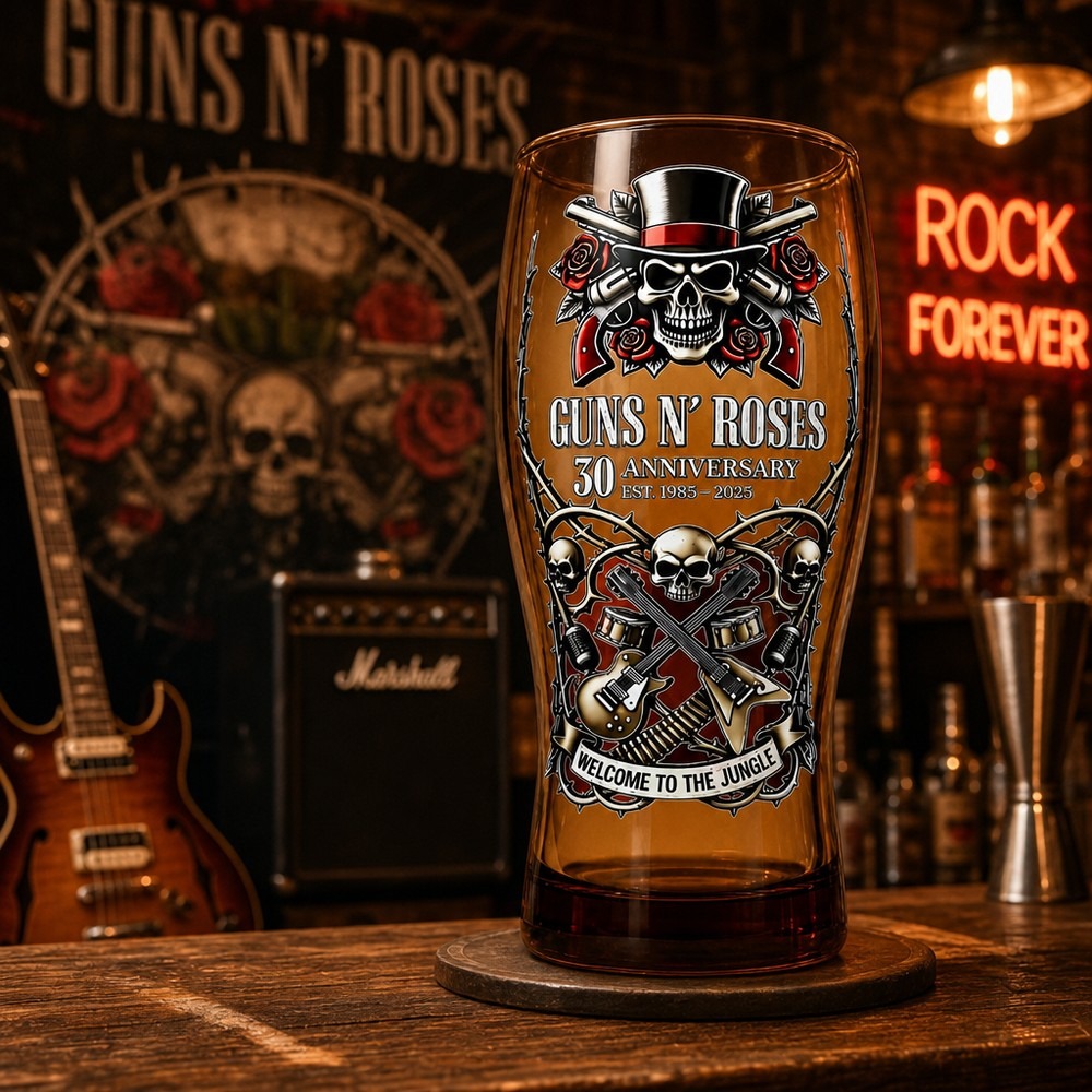 Guns N' Roses Memorial Beer Mu - Vintage Collectible Guns recension och pris