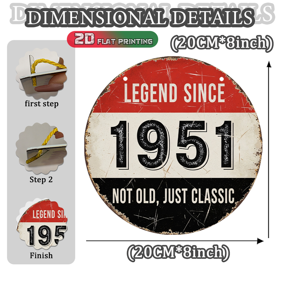 2D Flat, 1pc 1951 Vintage Alum - Vintage Collectible Plates recension och pris