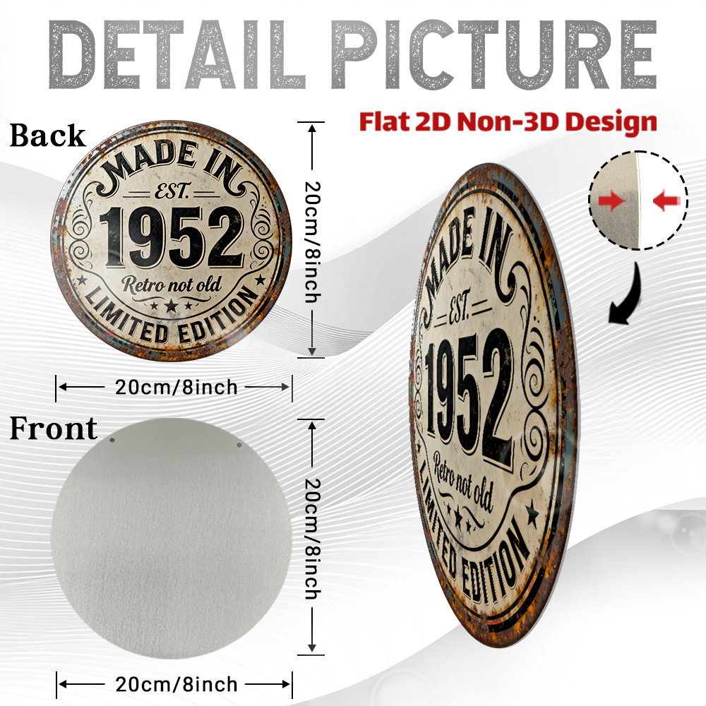 2D Flat, 1pc Vintage 1952 Limi - Vintage Collectible Plates recension och pris