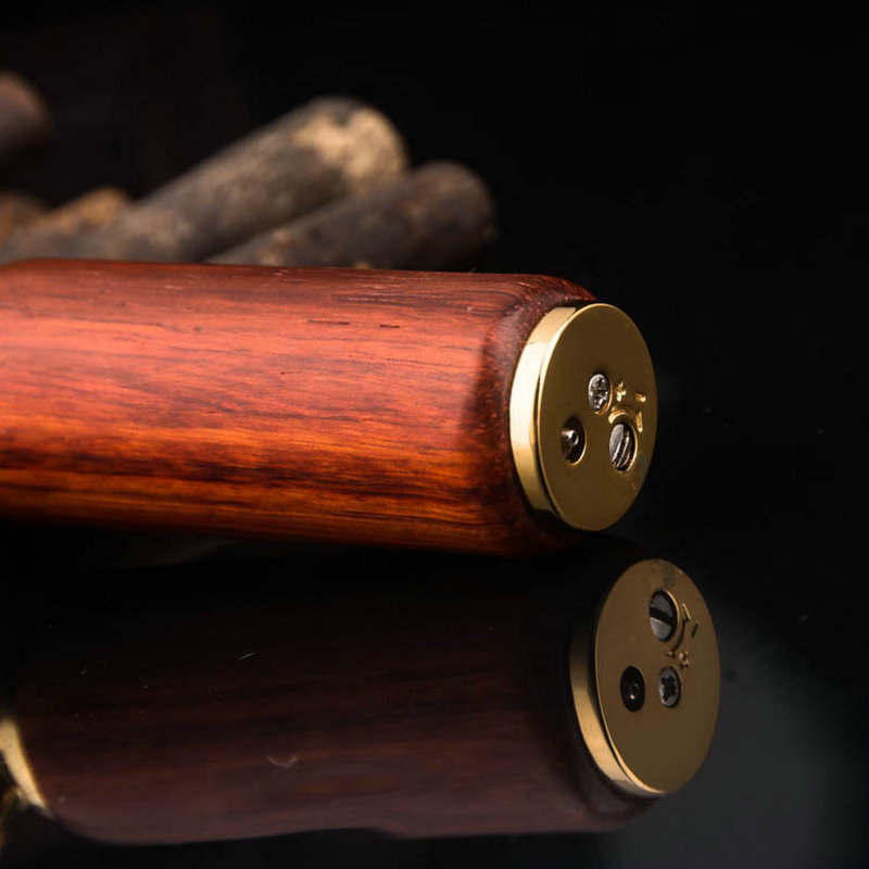 Vintage Wood & Gold Trench Lig - Vintage Collectible Lighters recension och pris