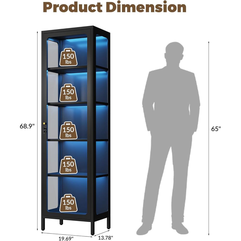 69 Glass Display Cabinet with  - Collectible & Vintage Dolls For Wedding recension och pris