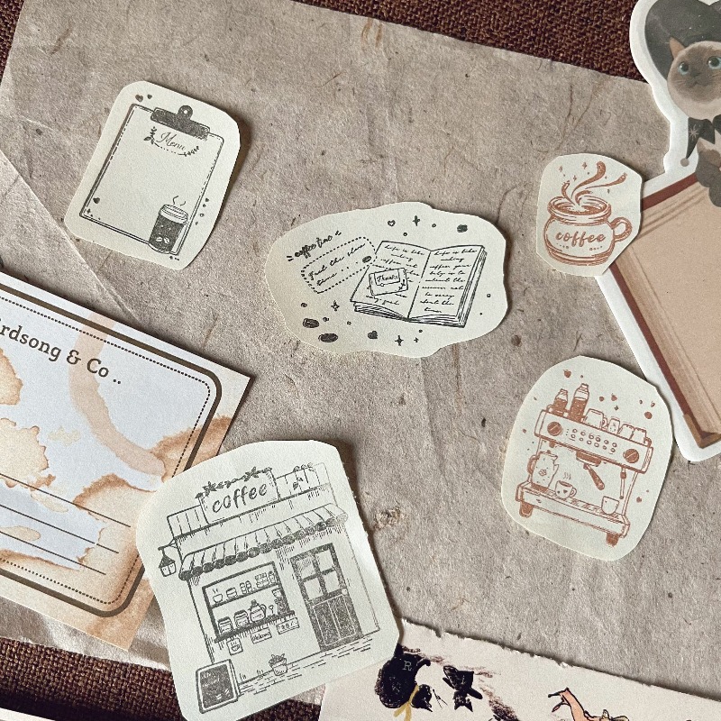 Moonlight INS Vintage Coffee T - Vintage Collectible Stamps recension och pris