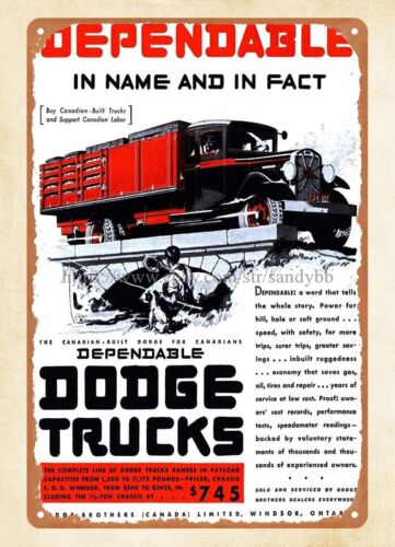 1931  trucks metal tin sign st - Vintage And Collectible Stores recension och pris